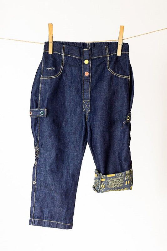 Evolutionary denim pants