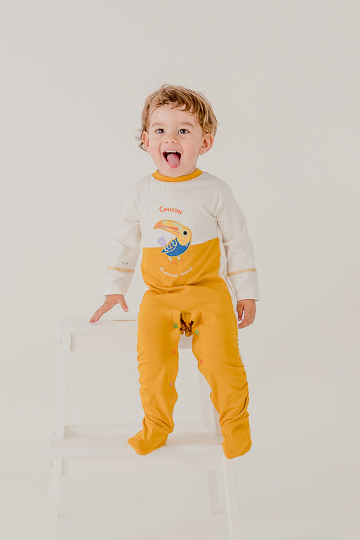 Cadeau de naissance pyjamas évolutifs Toucan et Pajaros