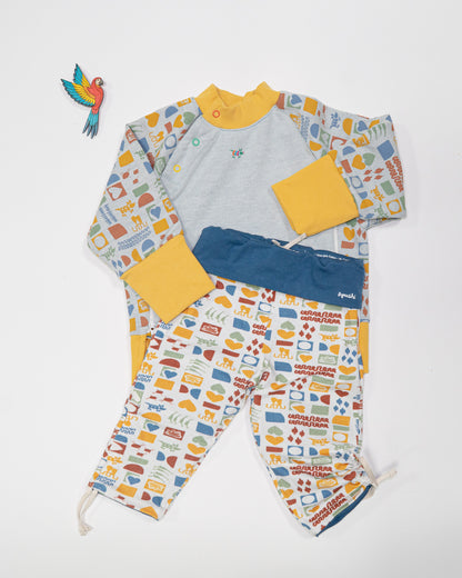 Cadeau Naissance Chiribiquete  Pull évolutif + Jogger évolutif réversible Chiribiquete