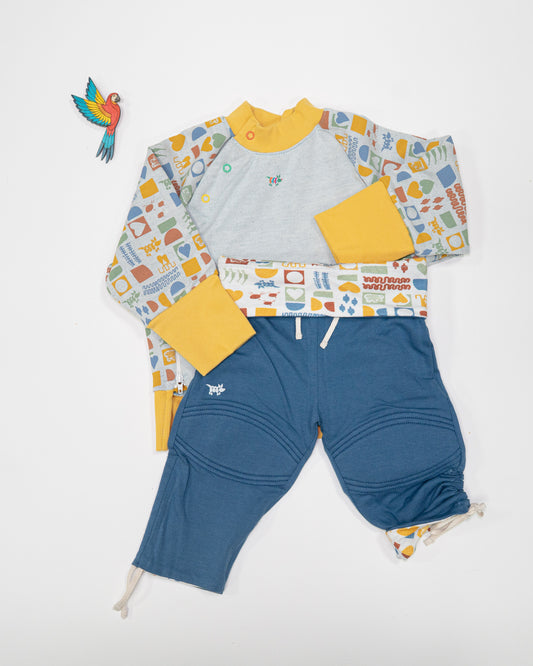 Cadeau Naissance Chiribiquete  Pull évolutif + Jogger évolutif réversible Chiribiquete